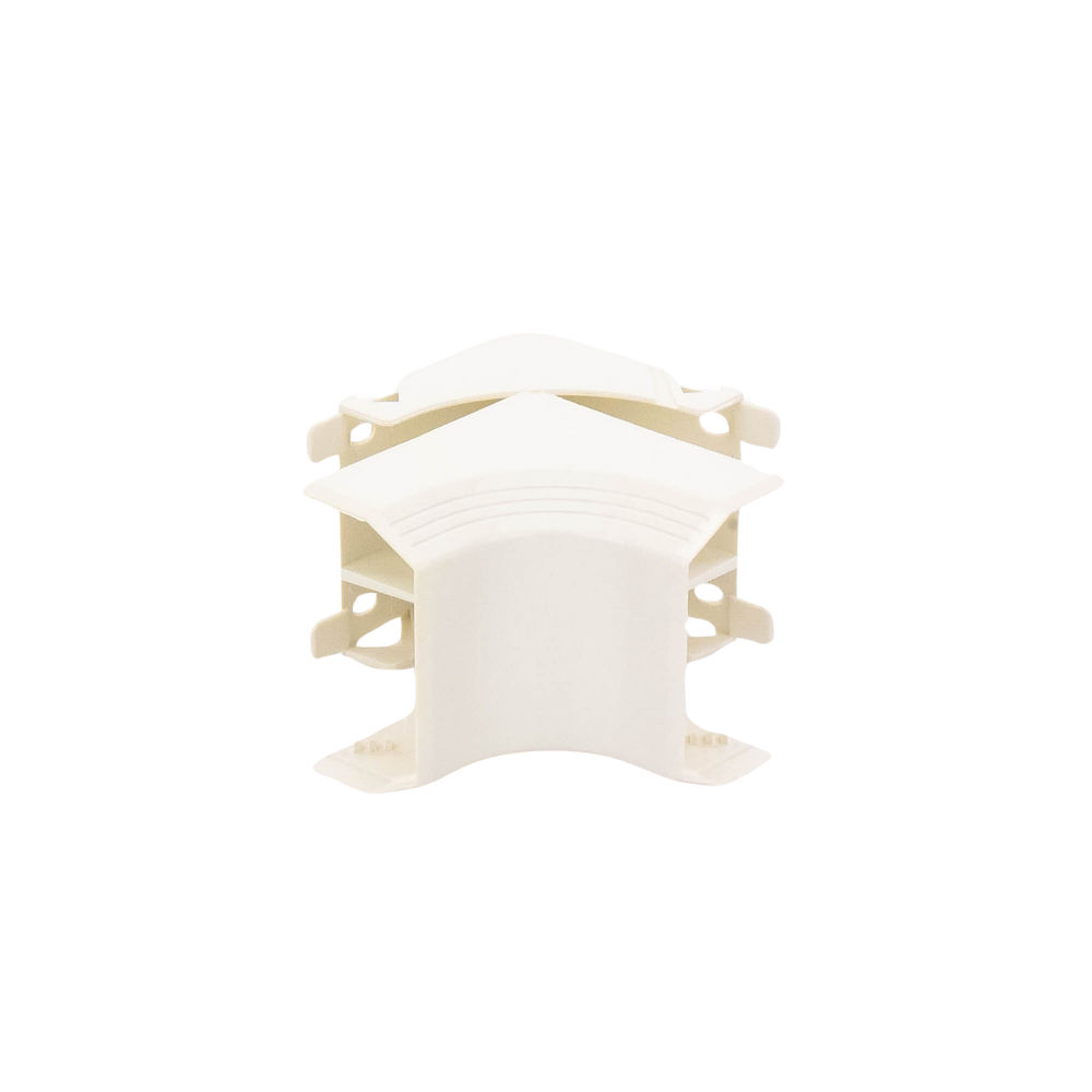 Esquinero interior, para uso con canaleta T45, Material PVC Rígido, Color Blanco Mate - Imagen 5