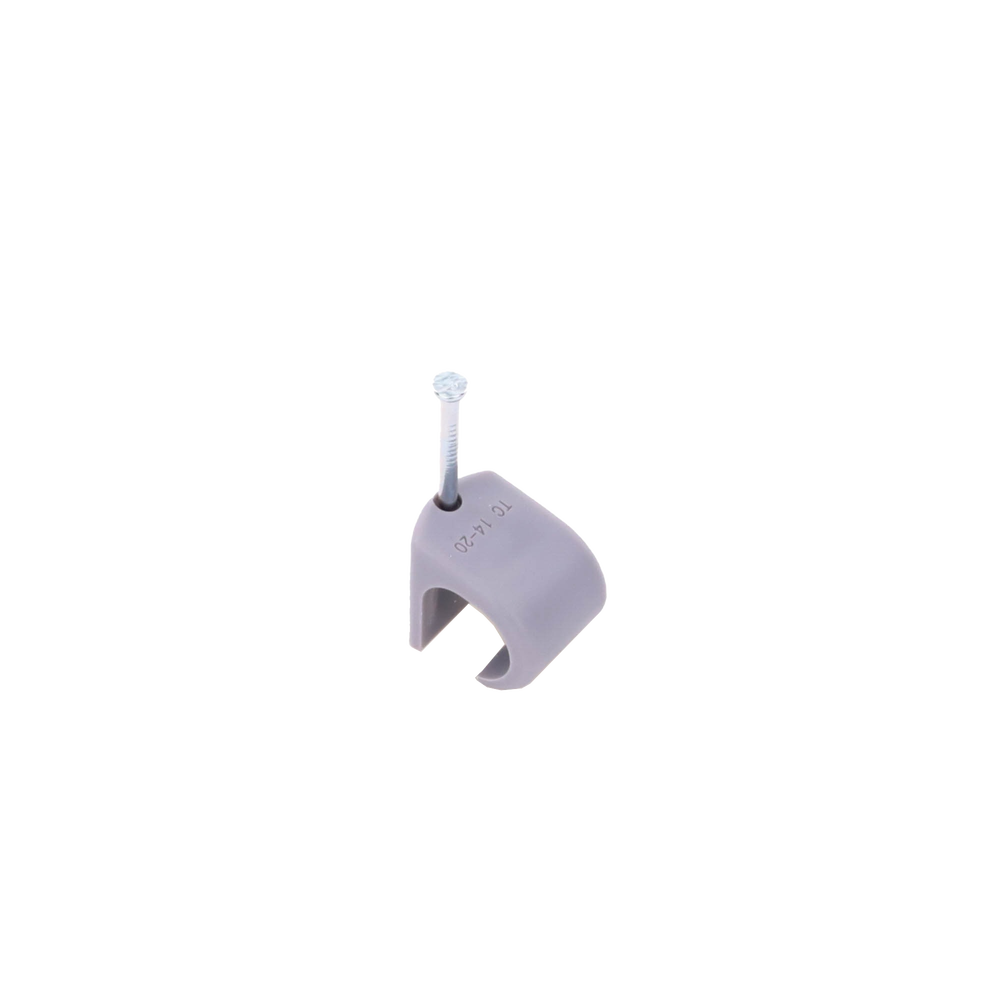 Grapa para cable redondo de 14mm color gris (100pzs) (3105-00100) - Imagen 3