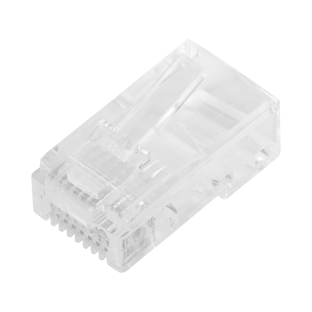 Bote con 100 Plugs Pass Through RJ45 Cat5e sin Blindaje, Chapado de Oro a 30 Micras para Durabilidad Extrema - Imagen 3