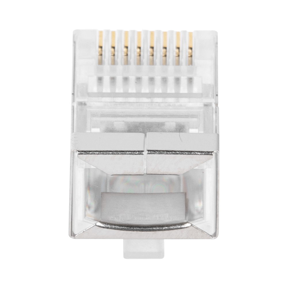 Bote con 100 Plugs Pass Through RJ45 Cat5e Blindado, Chapado de Oro a 30 Micras para Durabilidad Extrema - Imagen 5