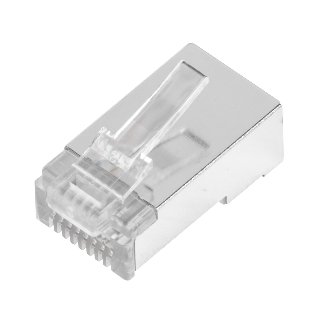Bote con 100 Plugs Pass Through RJ45 Cat5e Blindado, Chapado de Oro a 30 Micras para Durabilidad Extrema - Imagen 4