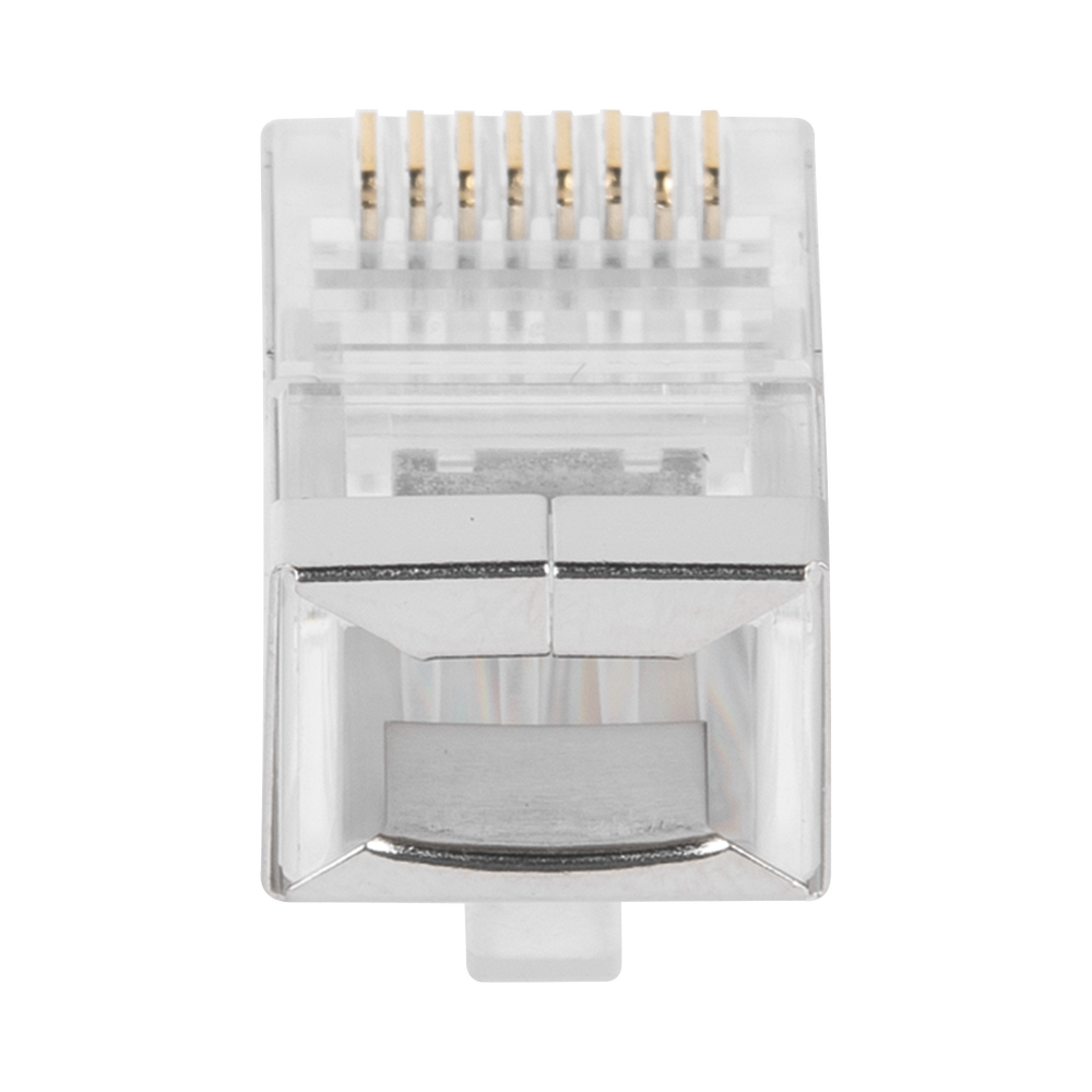 Bote con 100 Piezas de Plug Modular RJ45 Cat6 Blindado, Chapado de Oro a 30 Micras para Durabilidad Extrema SIN PIN de Tierra - Imagen 5