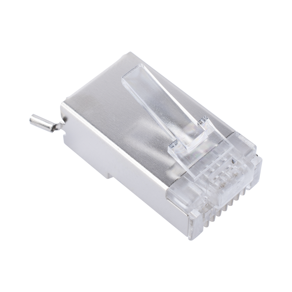 Bote con 100 Piezas de Plug Modular RJ45 Cat6 Blindado con Pin de Tierra, Chapado de Oro a 30 Micras para Durabilidad Extrema - Imagen 6