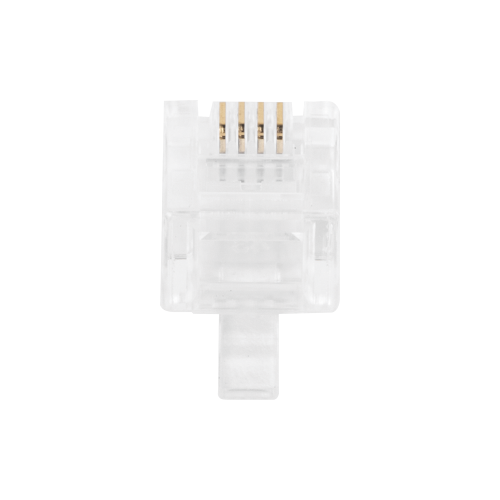 Bote con 100 Piezas de Plug Modular Tipo RJ11 de 4 Contactos Chapado de Oro a 50 Micras - Imagen 5