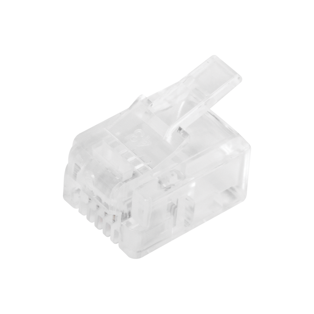 Bote con 100 Piezas de Plug Modular Tipo RJ11 de 4 Contactos Chapado de Oro a 50 Micras - Imagen 4