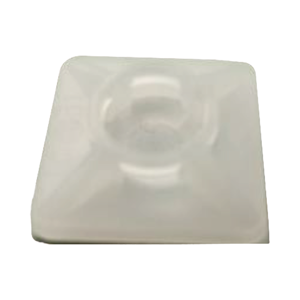 Base Autoadherible para Cinchos Práctica y Eficiente para la Organización y Fijación de Cables, Fabricada en Nylon Resistente y de Color Natural con una Medida de 19x19 mm, Paquete con 100 Piezas (4210-00001) - Imagen 3