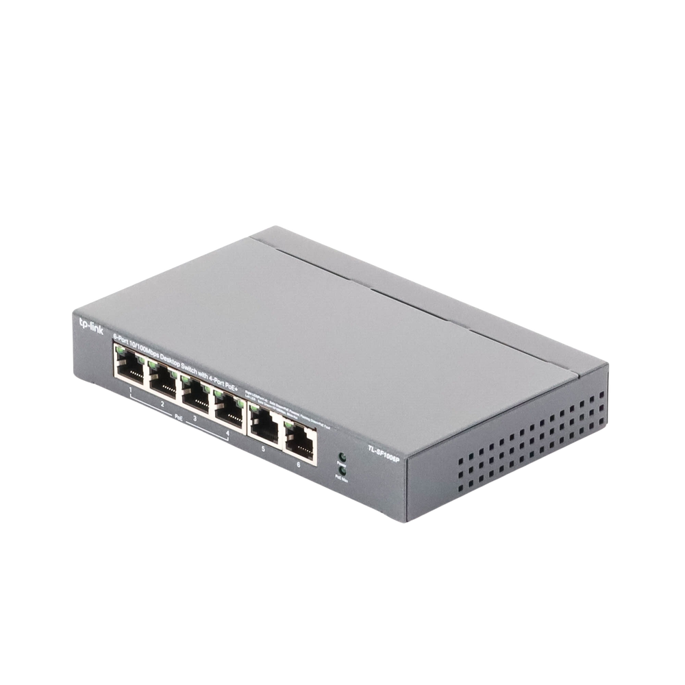 Switch PoE no Administrable de escritorio / 6 puertos 10/100 Mbps / 4 puertos PoE af/at / Presupuesto 67 W / Modo Extensor hasta 250 m / Calidad video prioritaria - Imagen 5