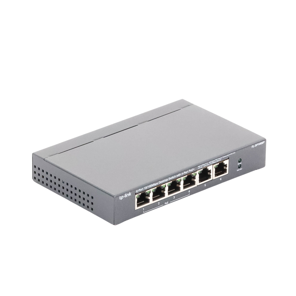 Switch PoE no Administrable de escritorio / 6 puertos 10/100 Mbps / 4 puertos PoE af/at / Presupuesto 67 W / Modo Extensor hasta 250 m / Calidad video prioritaria - Imagen 6
