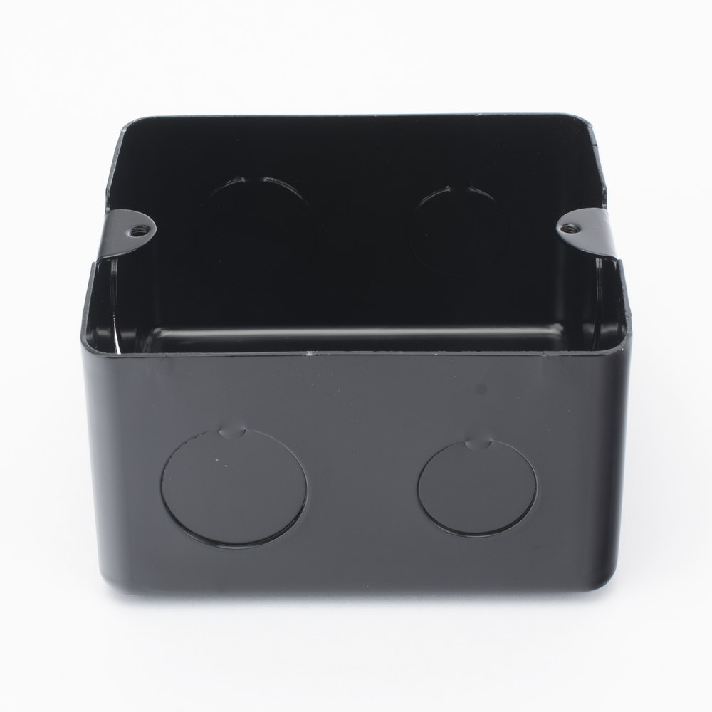 Caja de Registro de Acero Galvanizado, 10x10 cm (3.94x3.94 Pulgadas), Color Negro (11000-00000) - Imagen 4