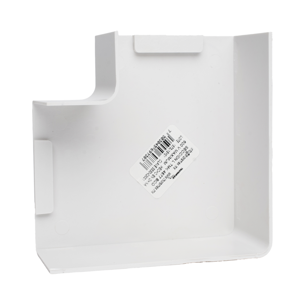 Sección en "L" Color Blanco de PVC Auto Extinguible, Para Canaleta TMK-4577 (5530-02001) - Imagen 2