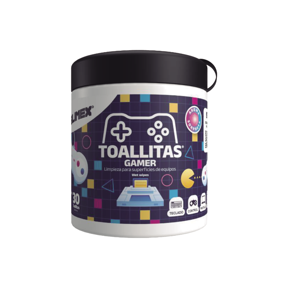 Toallitas Gamers, Excelente Opción Para Gamers Que Buscan Mantener Sus Consolas y Accesorios en Perfecto Estado, Libres de Suciedad y Protegidos Contra Bacterias