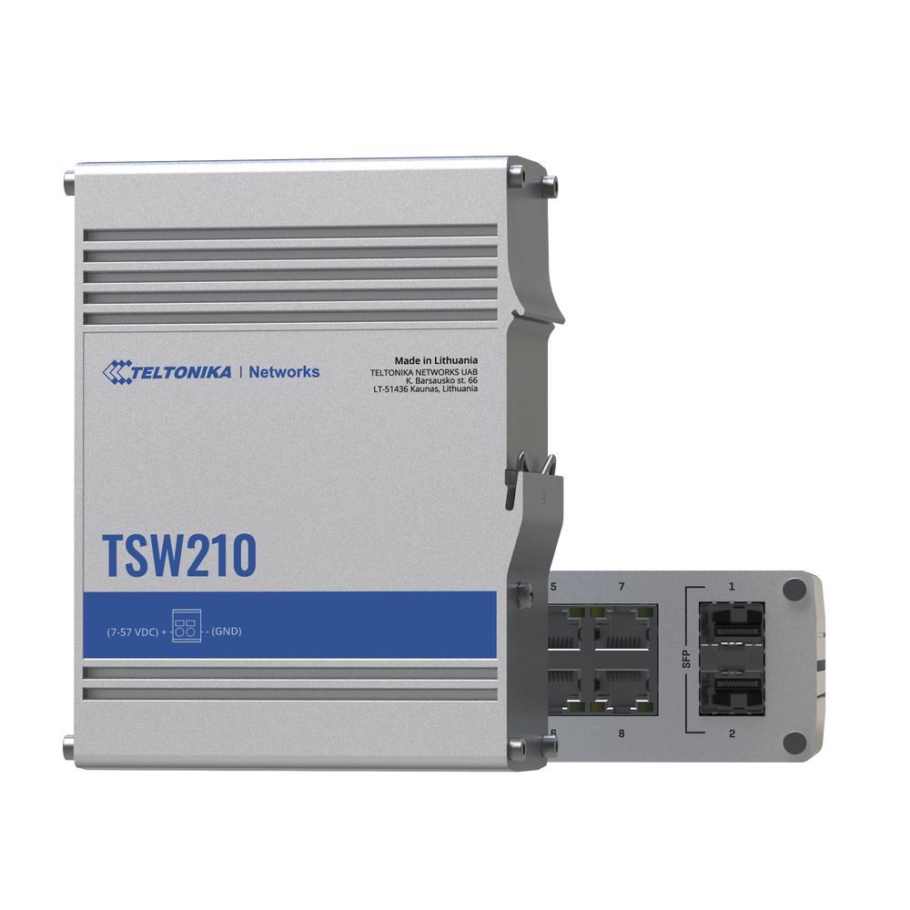 Switch Industrial No-Administrable 8 puertos Gigabit, 2 SFP 1G - Imagen 4