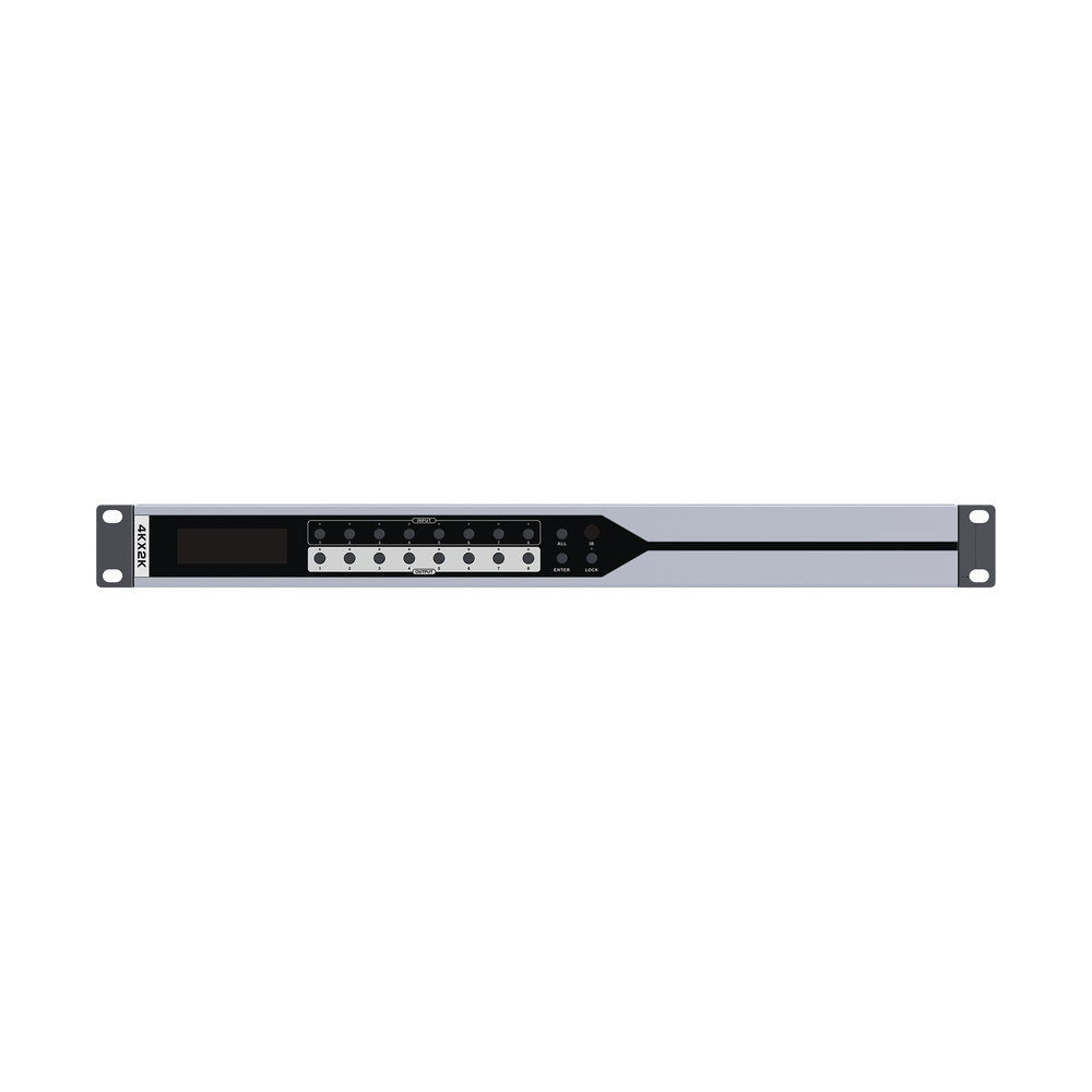 MATRICIAL DE VIDEO HDMI 8 x 8 / 8 Entradas y 8 Salidas en HDMI / 4K @ 30Hz / 10.2 Gbps / HDMI 1.4 / HDCP 1.4 / 3D / Conmutación por Botón, RS232 o Control Remoto / IDEAL PARA CENTROS DE MONITOREO, COMPARACION Y ANALISIS. - Imagen 4