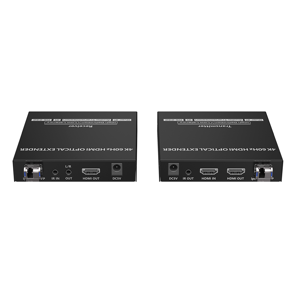 Kit extensor por fibra óptica | Hasta 40 kilómetros| 4K@60Hz | con IR | RS232 - Imagen 4
