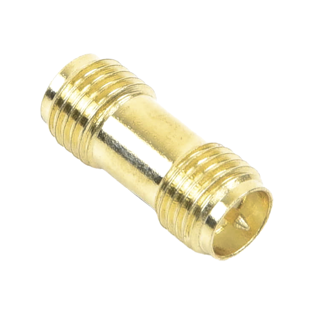 Adaptador Barril de SMA Hembra Inverso a SMA Hembra Inverso, Oro/ Oro/ Teflón, - Imagen 3
