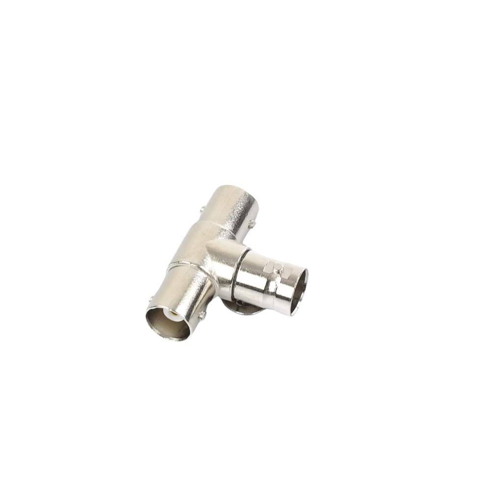 Adaptador en T para 75 Ohm de triple conectores BNC Hembras, Níquel/ Oro/ Teflón. - Imagen 5