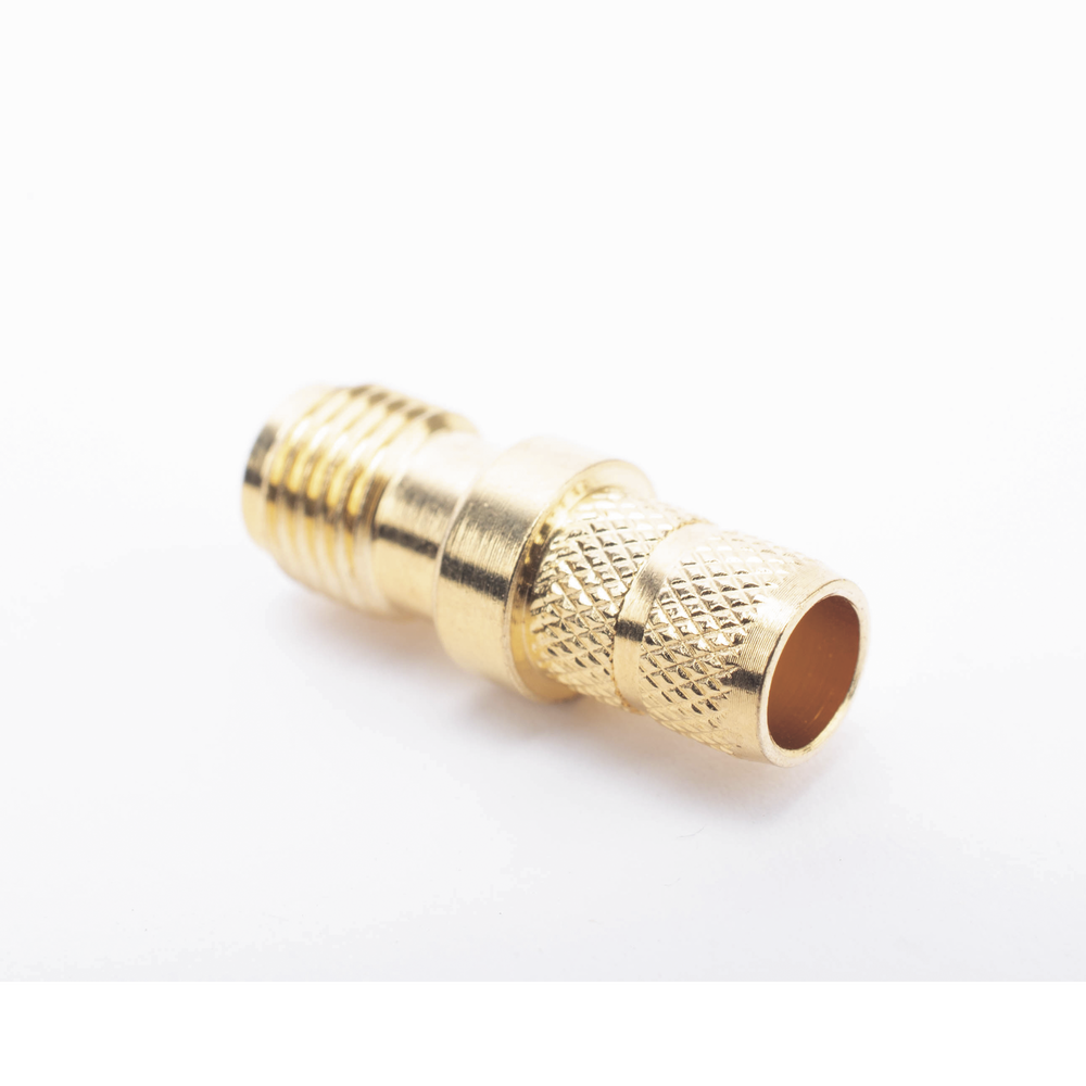 Conector SMA Hembra Inverso de Anillo Plegable para Cable RG-8/X, 9258, LMR-240, LMR-240UF, LMR-LW240, Oro/Oro/Teflón. - Imagen 3