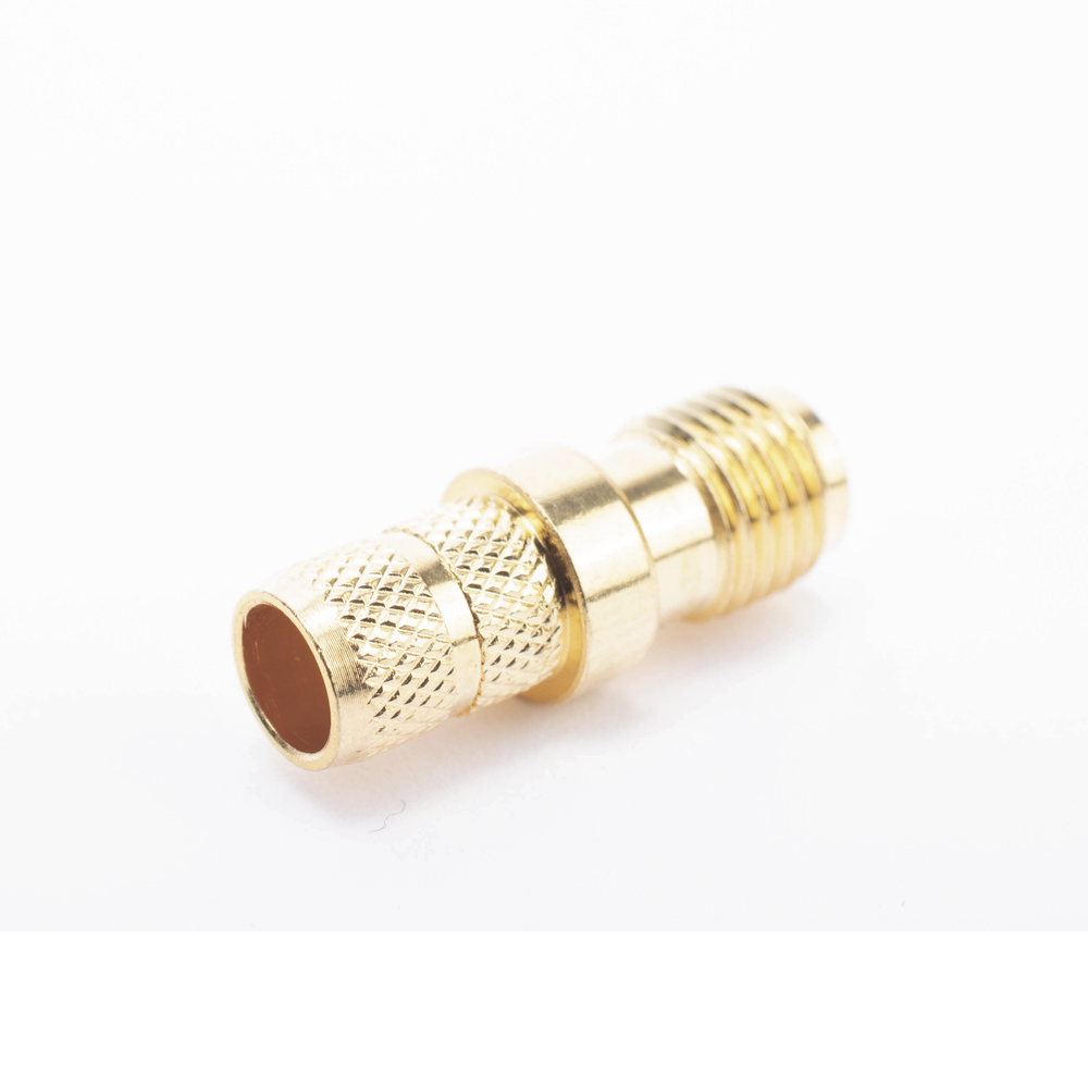 Conector SMA Hembra Inverso de Anillo Plegable para Cable RG-8/X, 9258, LMR-240, LMR-240UF, LMR-LW240, Oro/Oro/Teflón. - Imagen 4