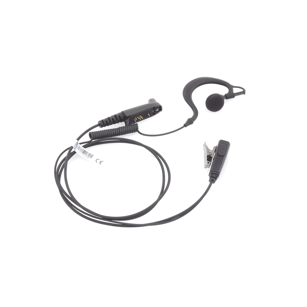 Micrófono - audífono de gancho ajustable al oído cable con resorte con conector multipin para HYTERA y TELOX - Imagen 4