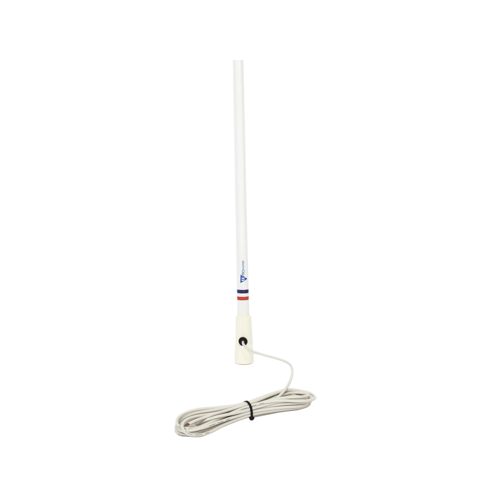 Antena Marina VHF / Fibra de Vidrio / 156-163 MHz / 6.5 dBi / Cable 10 m (32.8 ft) / PL-259 / Exterior IP67 - Imagen 3