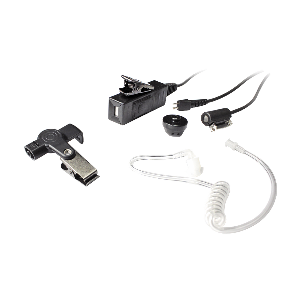 Micrófono - audífono de tres cables con tubo acústico de grado médico con conector multipin para HYTERA y TELOX