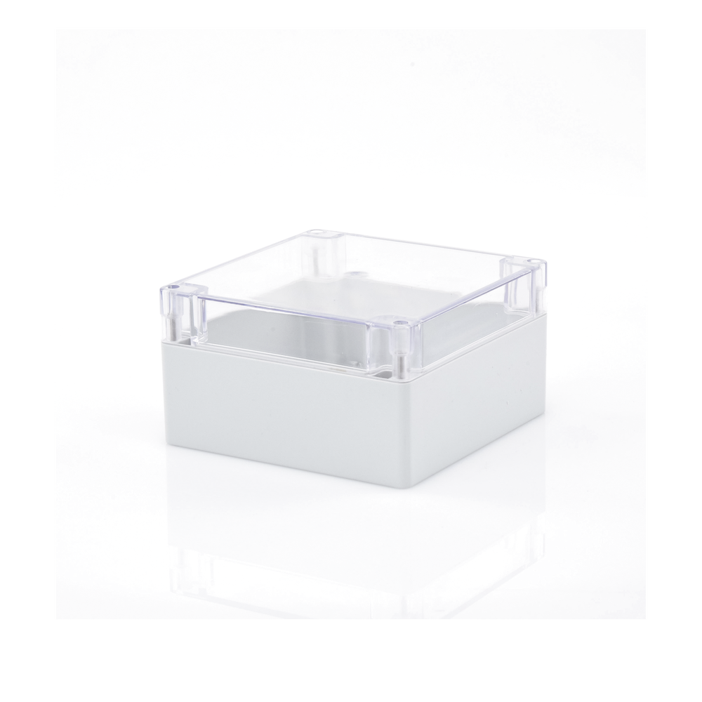 Gabinete Plástico para Exterior (IP65) de 160 x 160 x 90 mm Cierre por Tornillos Tapa Transparente. - Imagen 4