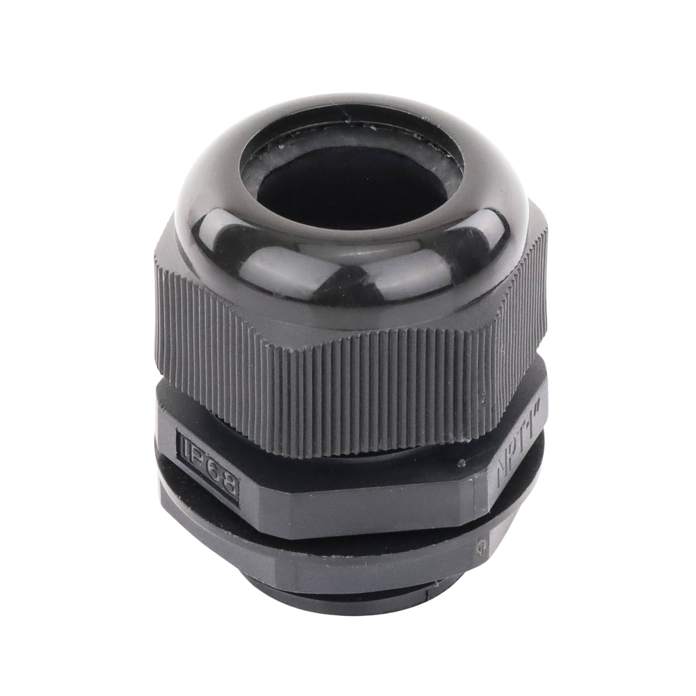 Conector Plástico Negro Tipo Glándula para Rosca NPT 1" - Imagen 7