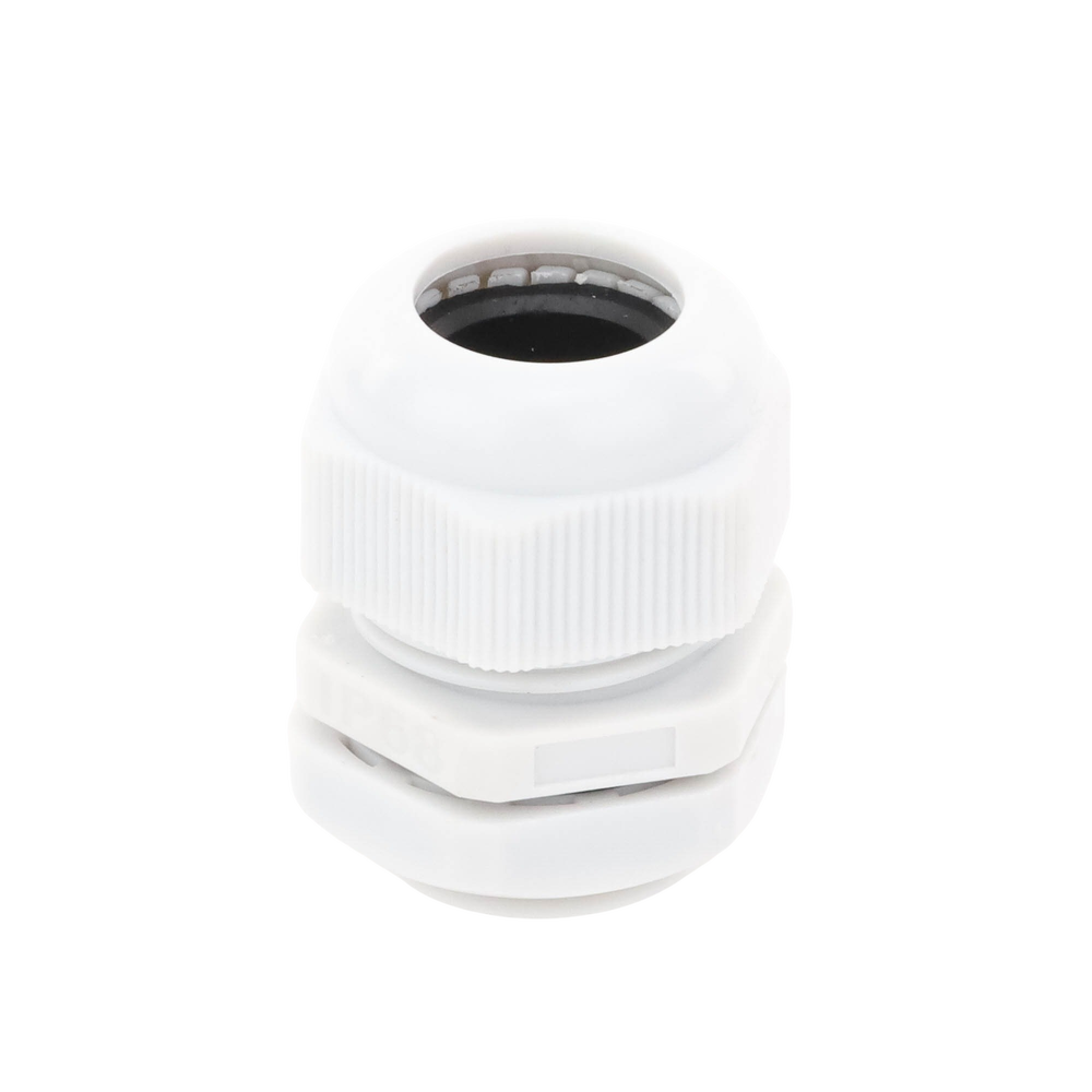 Conector Plástico Blanco Tipo Glándula para Rosca NPT 3/4" - Imagen 5