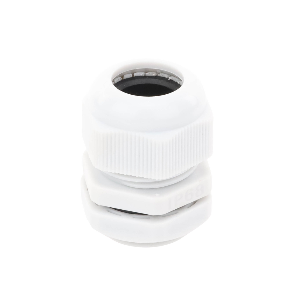 Conector Plástico Blanco Tipo Glándula para Rosca NPT 3/4" - Imagen 7