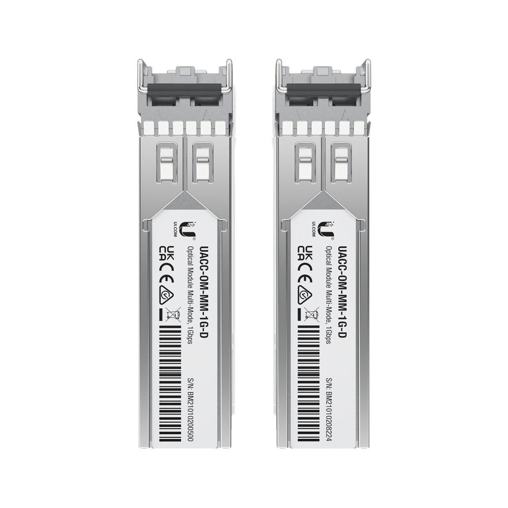 UFiber Módulo SFP, transceptor MiniGibic MultiModo 1 Gbps, distancia 550m, conectores LC, paquete de 2 piezas - Imagen 4