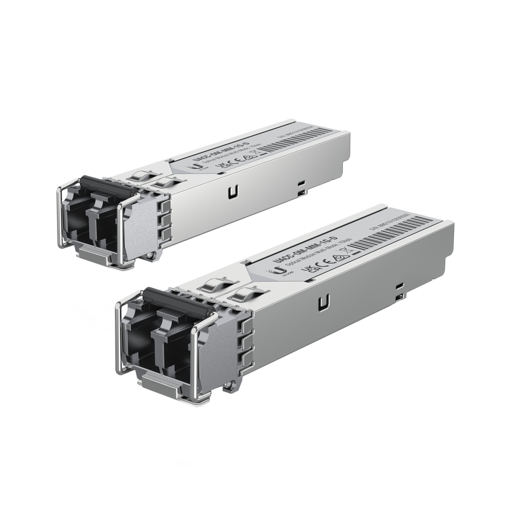 UFiber Módulo SFP, transceptor MiniGibic MultiModo 1 Gbps, distancia 550m, conectores LC, paquete de 2 piezas - Imagen 3