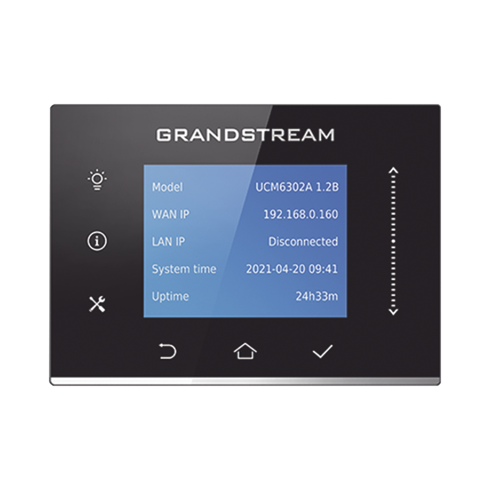 IP-PBX UCM6302A / 500 Usuarios / 75 Llamadas Simultáneas / 2 FXO + 2 FXS / 3 Puertos Gigabit PoE+ / Solución Híbrida On-Premise y Cloud