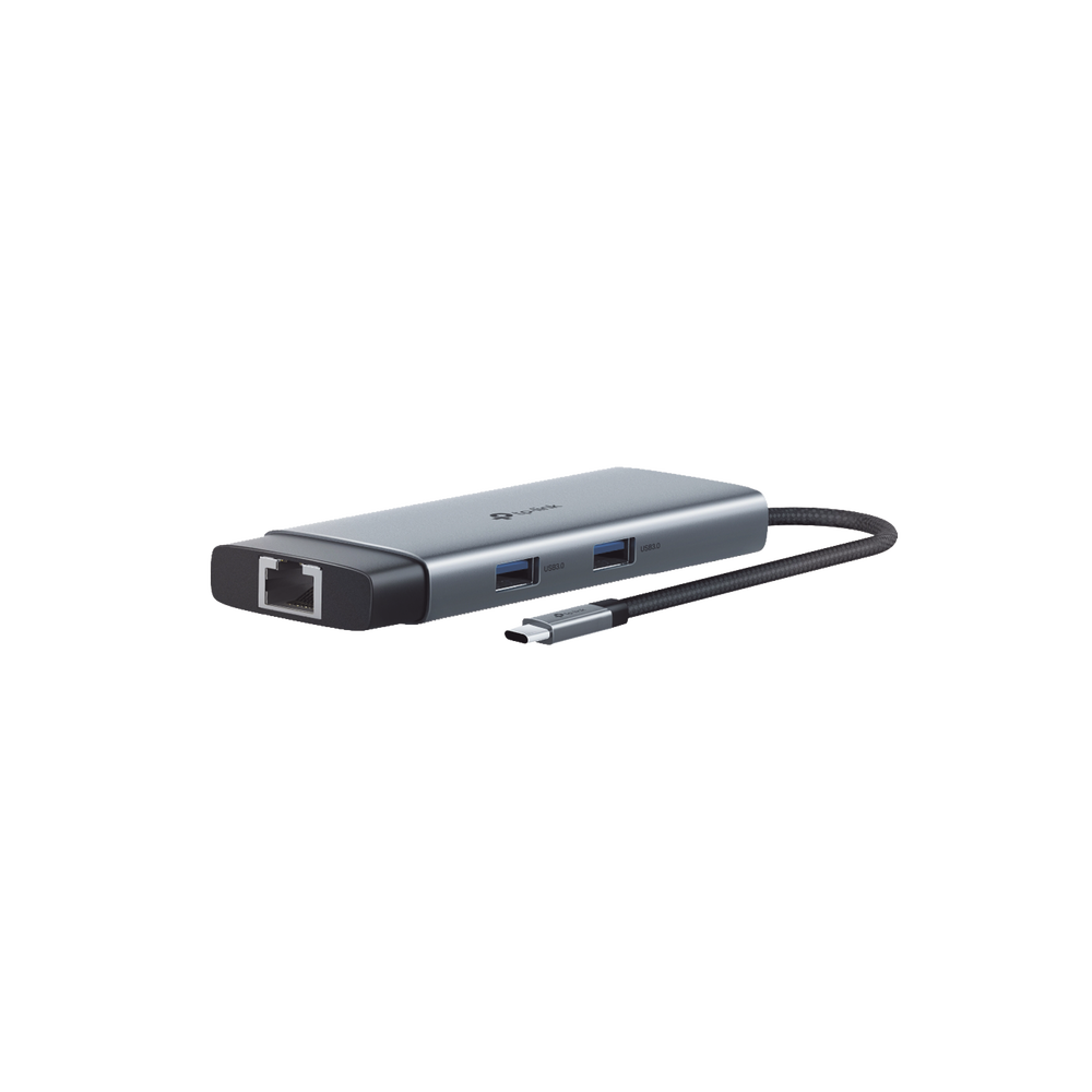 Adaptador HUB 6 en 1, 1 puerto USB-C entrada, 1 puerto HDMI 4K, 1 puerto Ethernet Gigabit, 1 puerto USB-C y 2 puertos USB-A - Imagen 3