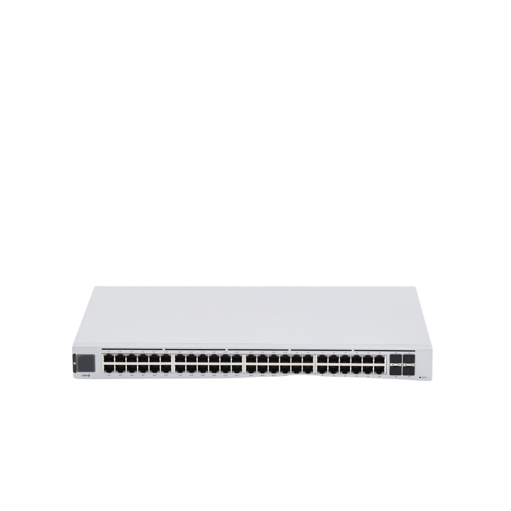UniFi Switch USW-48-POE, Capa 2 de 48 puertos (32 puertos PoE 802.3af/at + 16 puertos Gigabit) + 4 puertos 1G SFP, 195W, pantalla informativa - Imagen 5