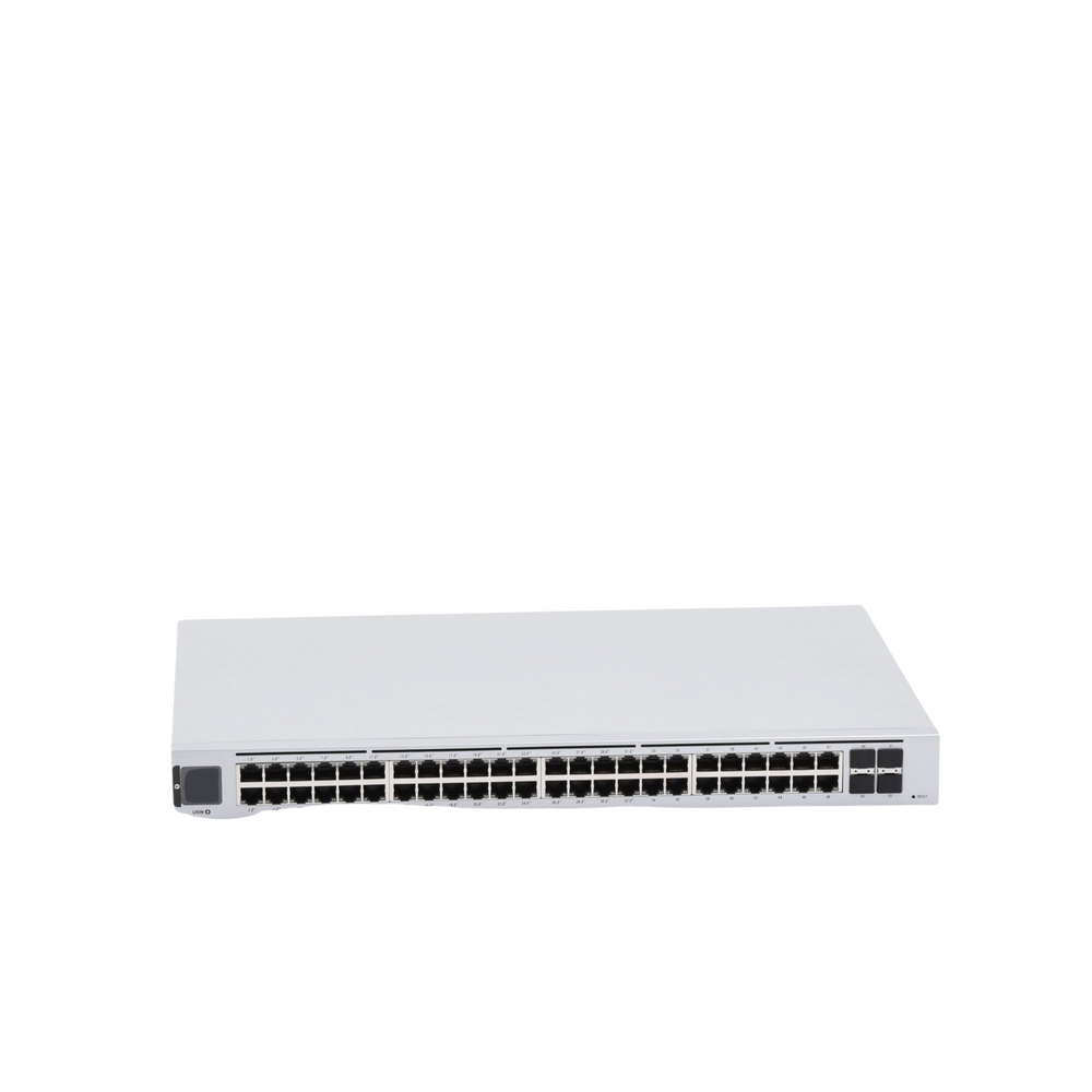 UniFi Switch USW-48-POE, Capa 2 de 48 puertos (32 puertos PoE 802.3af/at + 16 puertos Gigabit) + 4 puertos 1G SFP, 195W, pantalla informativa - Imagen 6