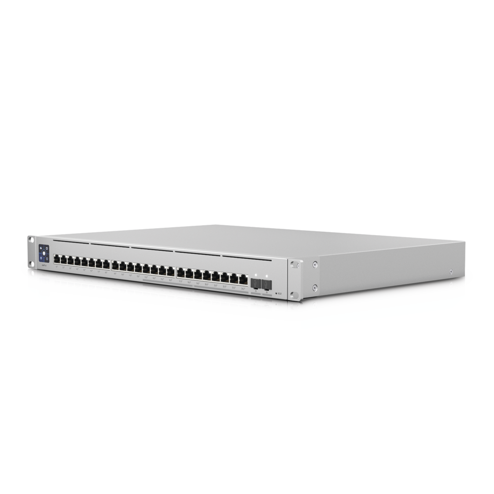UniFi Switch Empresarial Capa 3 de 24 puertos PoE 802.3af/at (12 puertos 2.5G y 12 puertos 1G) + 2 puertos 1/10G SFP+, 400W, pantalla informativa - Imagen 4