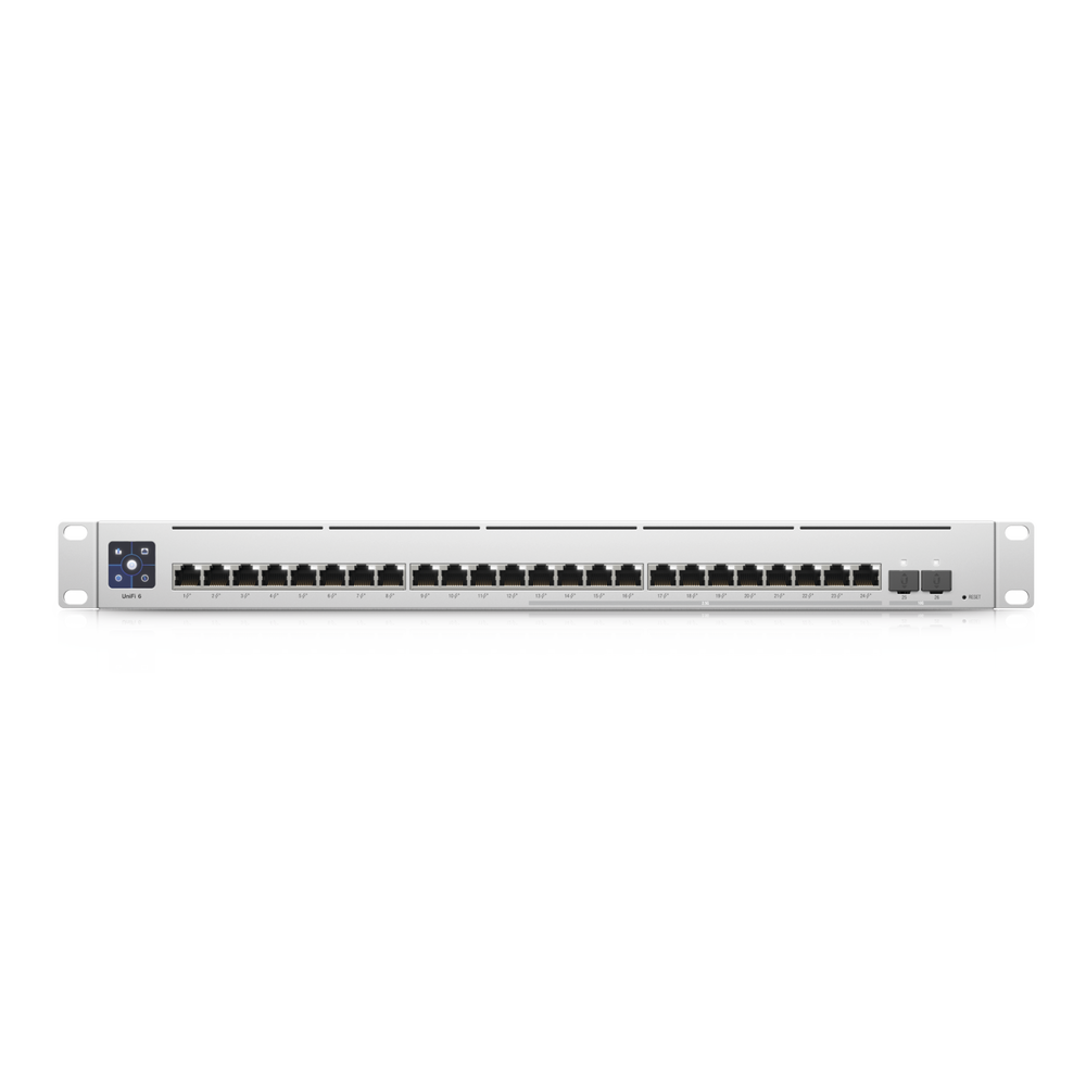 UniFi Switch Empresarial Capa 3 de 24 puertos PoE 802.3af/at (12 puertos 2.5G y 12 puertos 1G) + 2 puertos 1/10G SFP+, 400W, pantalla informativa - Imagen 5