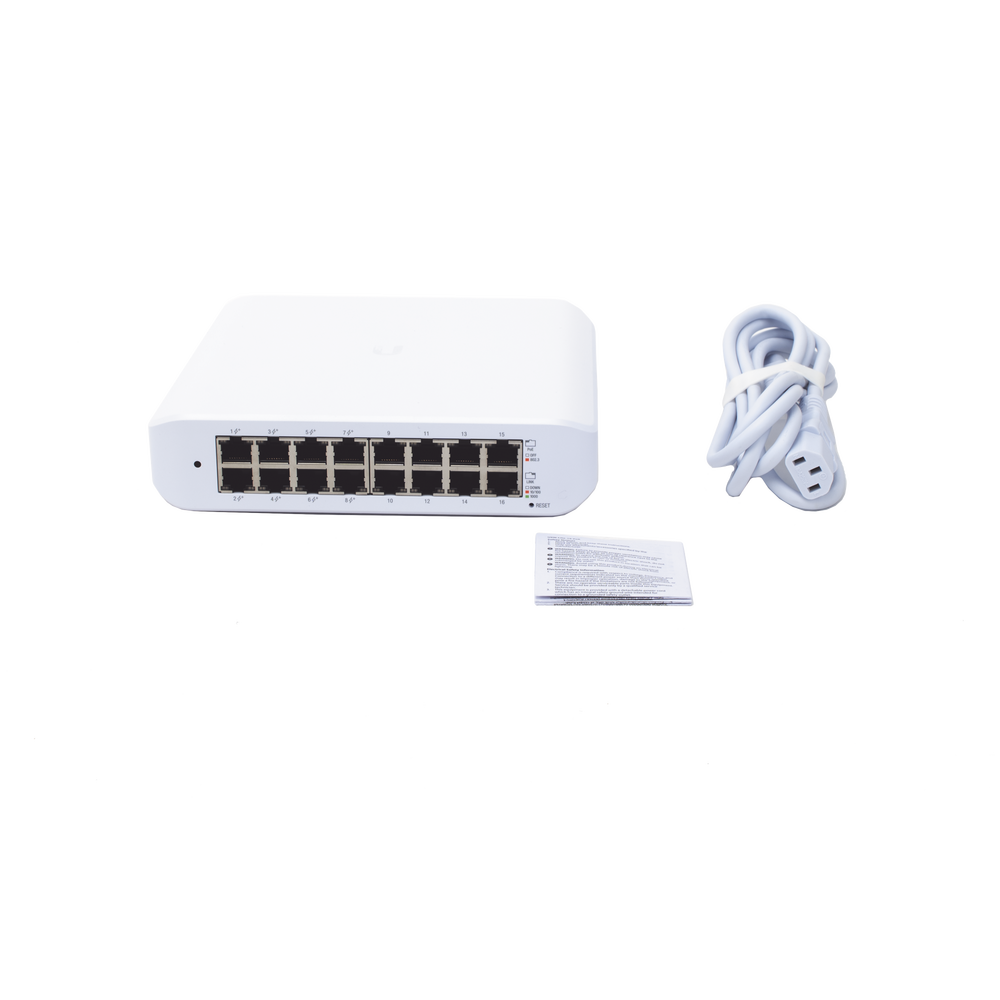 Switch UniFi Lite Administrable PoE de 16 Puertos 10/100/1000 Mbps (8 puertos 802.3af/at), 45 W - Imagen 7