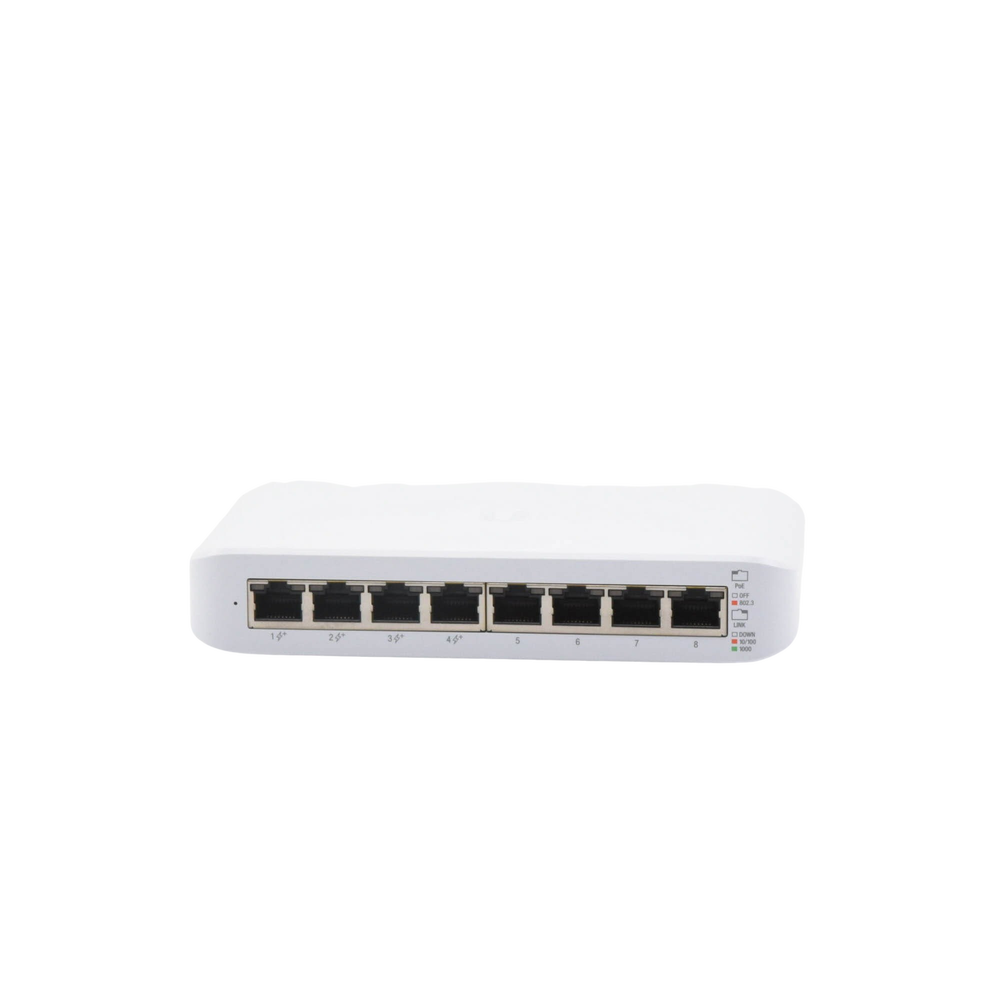 Switch UniFi Lite Administrable PoE de 8 Puertos 10/100/1000 Mbps (4 puertos 802.3af/at), 52 W - Imagen 3
