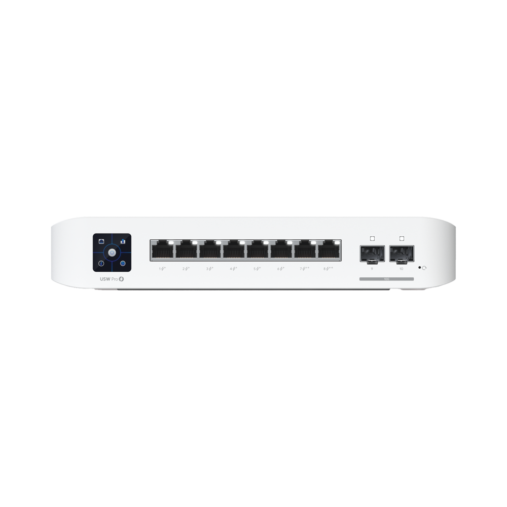 Switch UniFi Pro 8 PoE Administrable Capa 3, 8 puertos GbE / (6) puertos POE+ af/at y (2) puertos POE++ 802.3bt / (2) puertos SFP+ 10G / 120W de presupuesto POE - Imagen 3