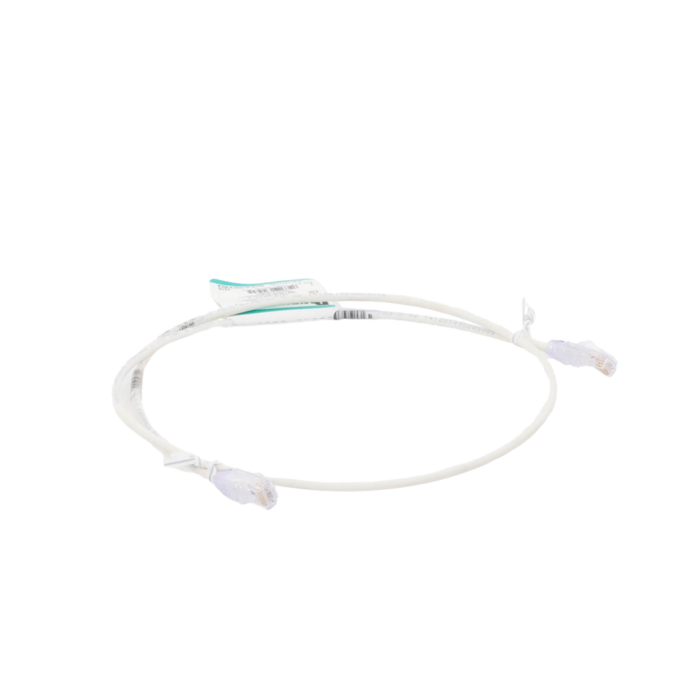 Cable de Parcheo TX6, UTP Cat6, Diámetro Reducido (28AWG), Color Blanco Mate, 0.91 Metros (3 Pies) - Imagen 5
