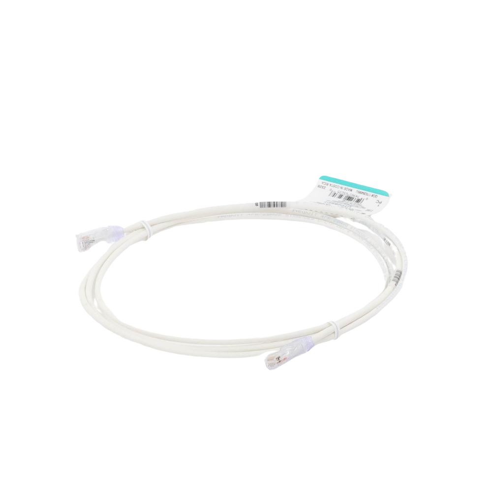 Cable de Parcheo TX6, UTP Cat6, Diámetro Reducido (28AWG), Color Blanco Mate, 2.13 Metros (7 Pies) - Imagen 2
