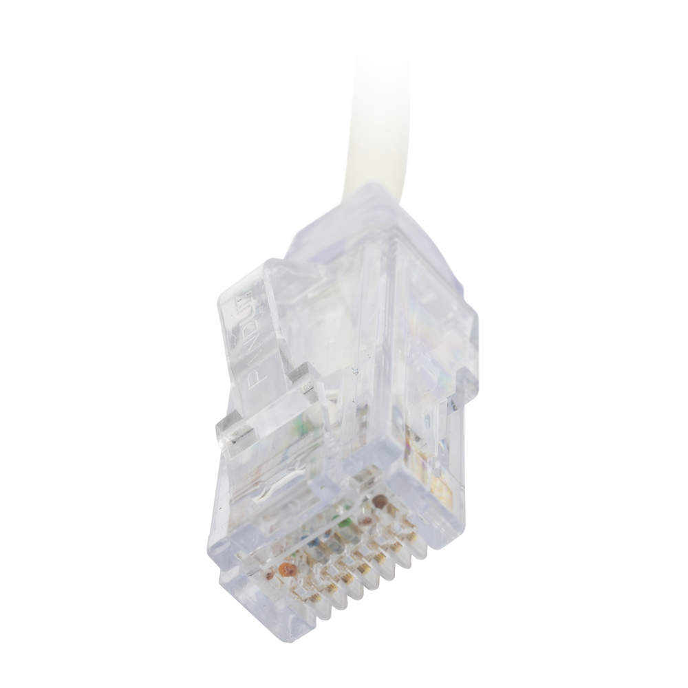 Cable de Parcheo TX6, UTP Cat6, Diámetro Reducido (28AWG), Color Blanco, 20.32 cm (8 Pulgadas) - Imagen 4