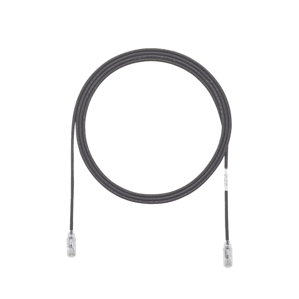 Cable de Parcheo TX6, UTP Cat6, Diámetro Reducido (28AWG), Color Negro, 20.2 cm (8 Pulgadas) - Imagen 2