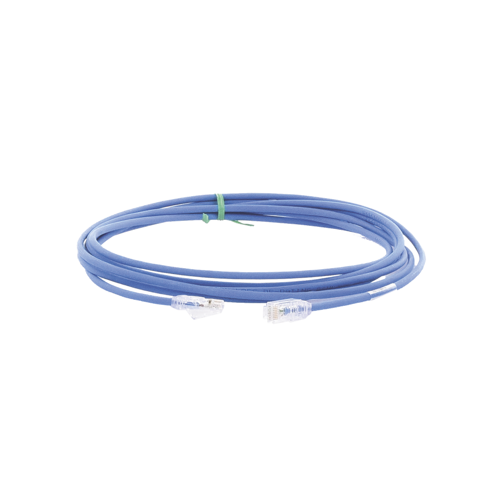 Cable de Parcheo UTP Cat6A, CM/LSZH, Diámetro Reducido (28AWG), Color Azul, 3.66 Metros (12 Pies) - Imagen 2