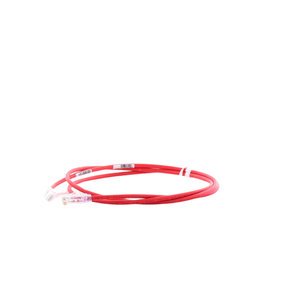 Cable de Parcheo UTP Cat6A, CM/LSZH, Diámetro Reducido (28AWG), Color Rojo, 1.52 Metros (5 Pies) - Imagen 2