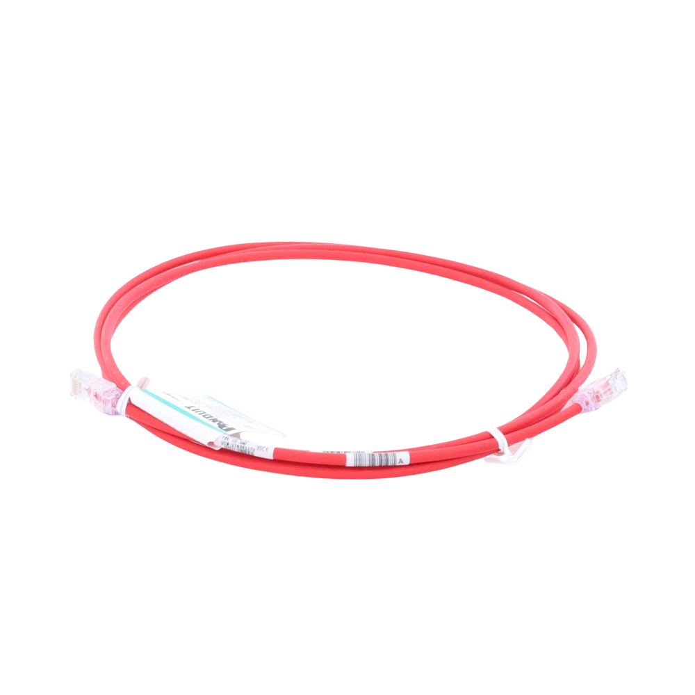 Cable de Parcheo UTP Cat6A, CM/LSZH, Diámetro Reducido (28AWG), Color Rojo, 2.13 Metros (7 Pies) - Imagen 4