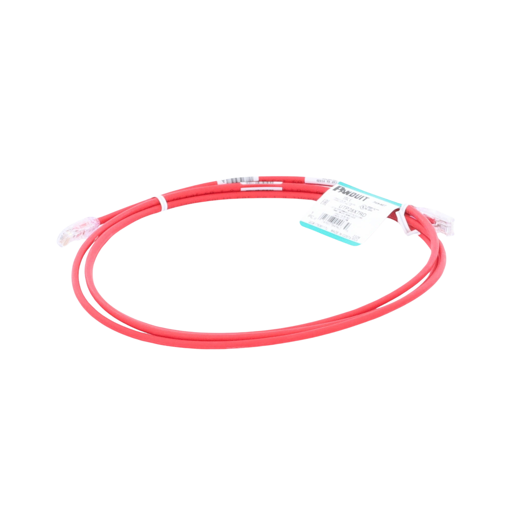 Cable de Parcheo UTP Cat6A, CM/LSZH, Diámetro Reducido (28AWG), Color Rojo, 2.13 Metros (7 Pies) - Imagen 6