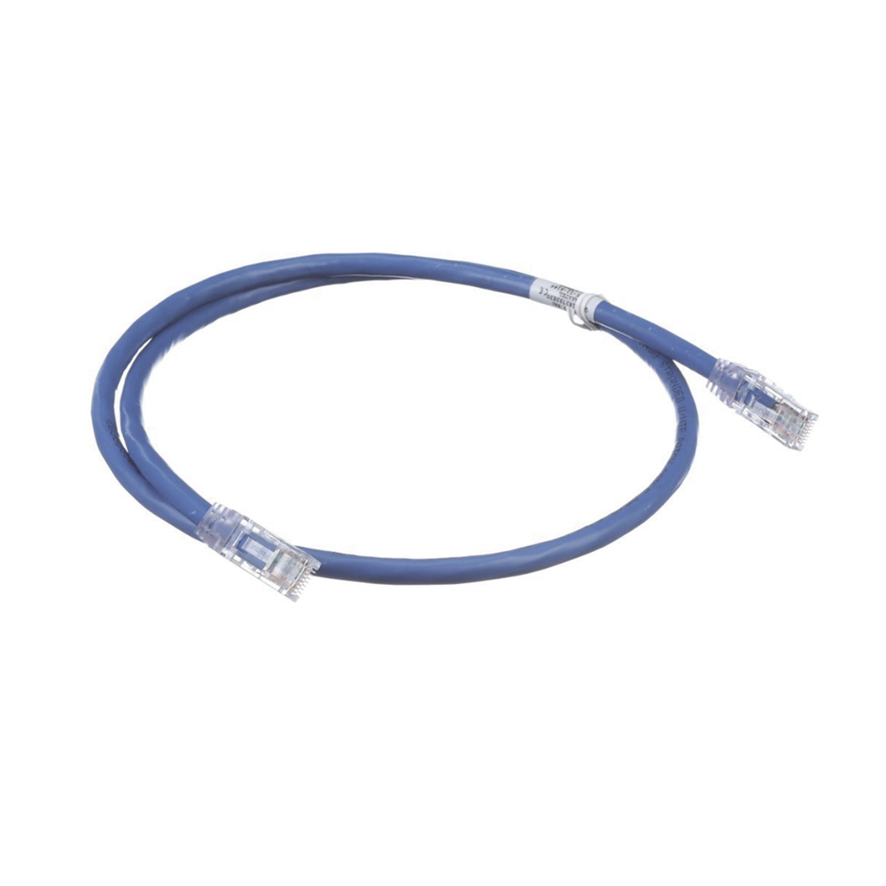 Cable de Parcheo UTP, Cat6A, 24 AWG, CM, Color Azul, 0.3 Metros (1 Pie) - Imagen 3