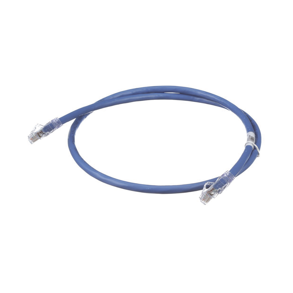Cable de Parcheo UTP, Cat6A, 24 AWG, CM, Color Azul, 0.3 Metros (1 Pie) - Imagen 2